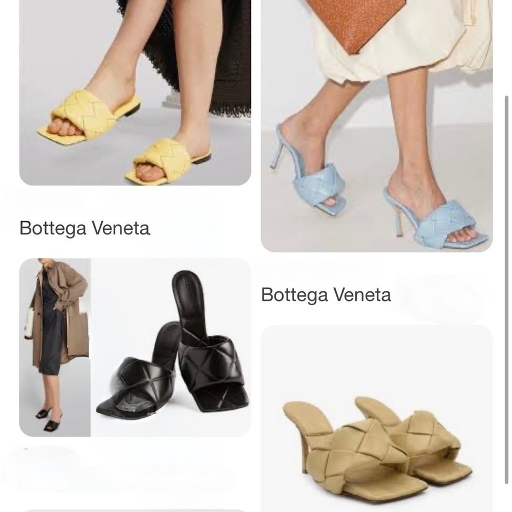 **SOLD**BOTTEGA VENETA Intrecciato leather mules